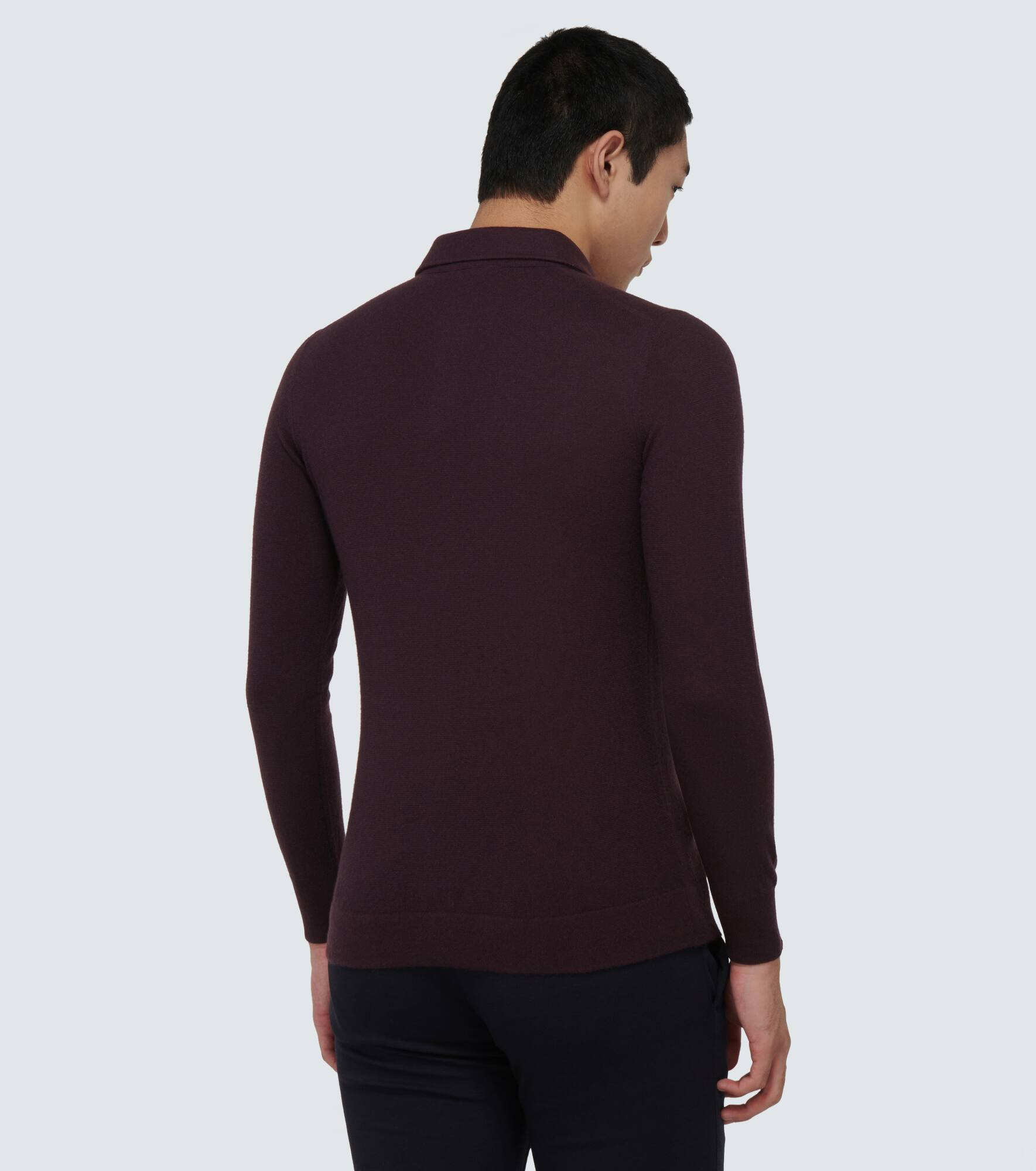 Superlight baby cashmere polo sweater - 4