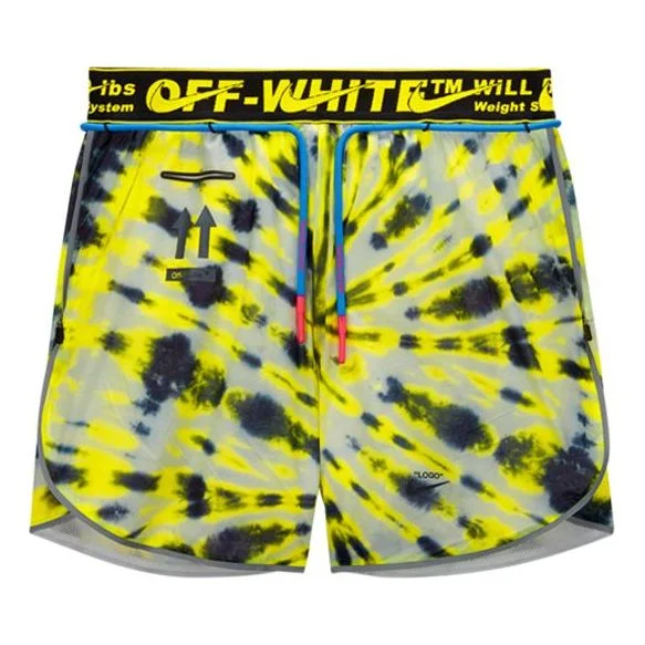 (WMNS) Nike x Off-White NRG Shorts 'Fluorescence Yellow' CK4809-702 - 1
