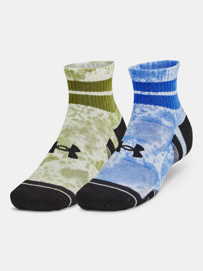 Unisex UA Performance Cotton 2-Pack Quarter Socks 3