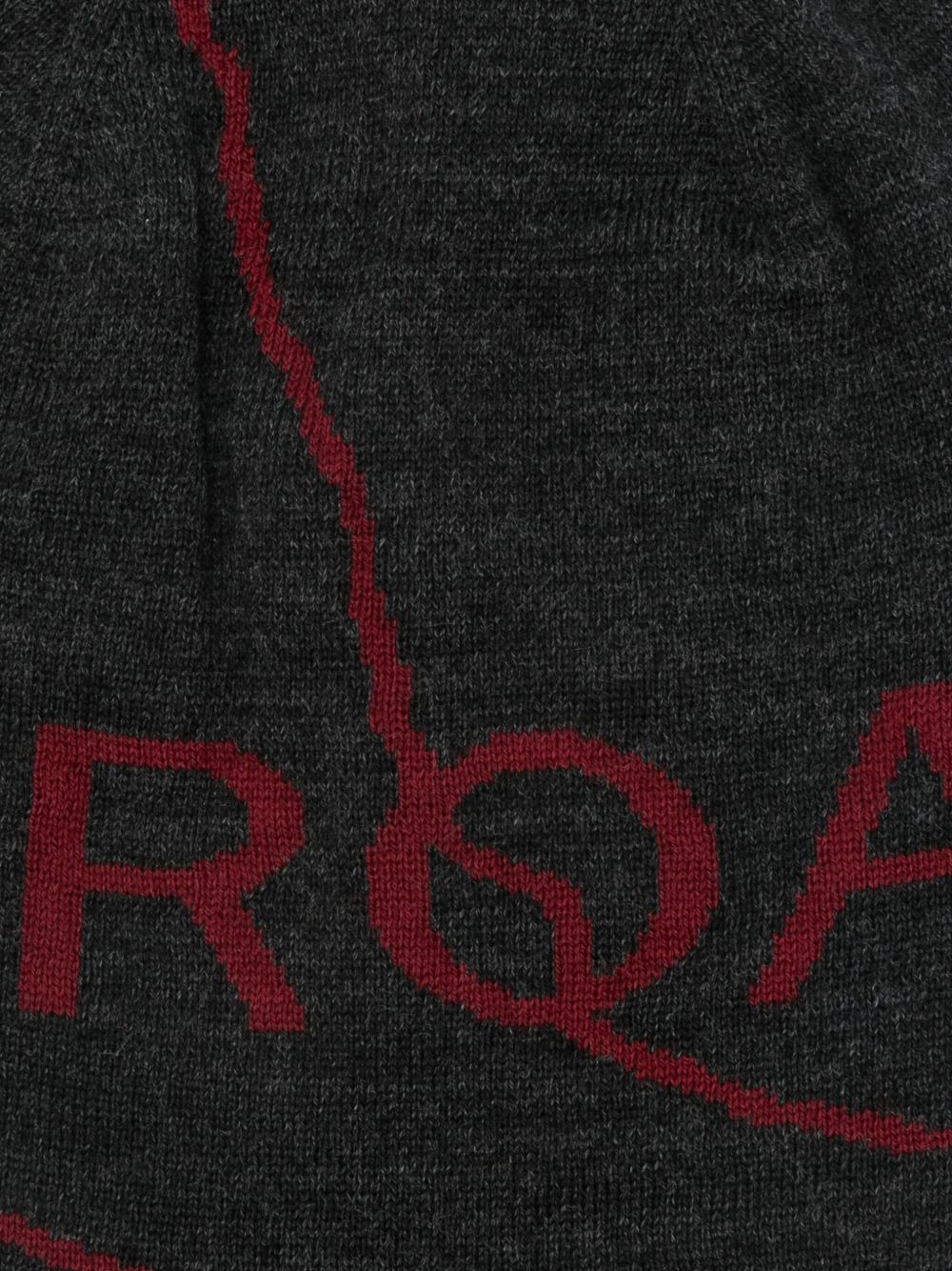 logo-detail wool beanie hat - 2