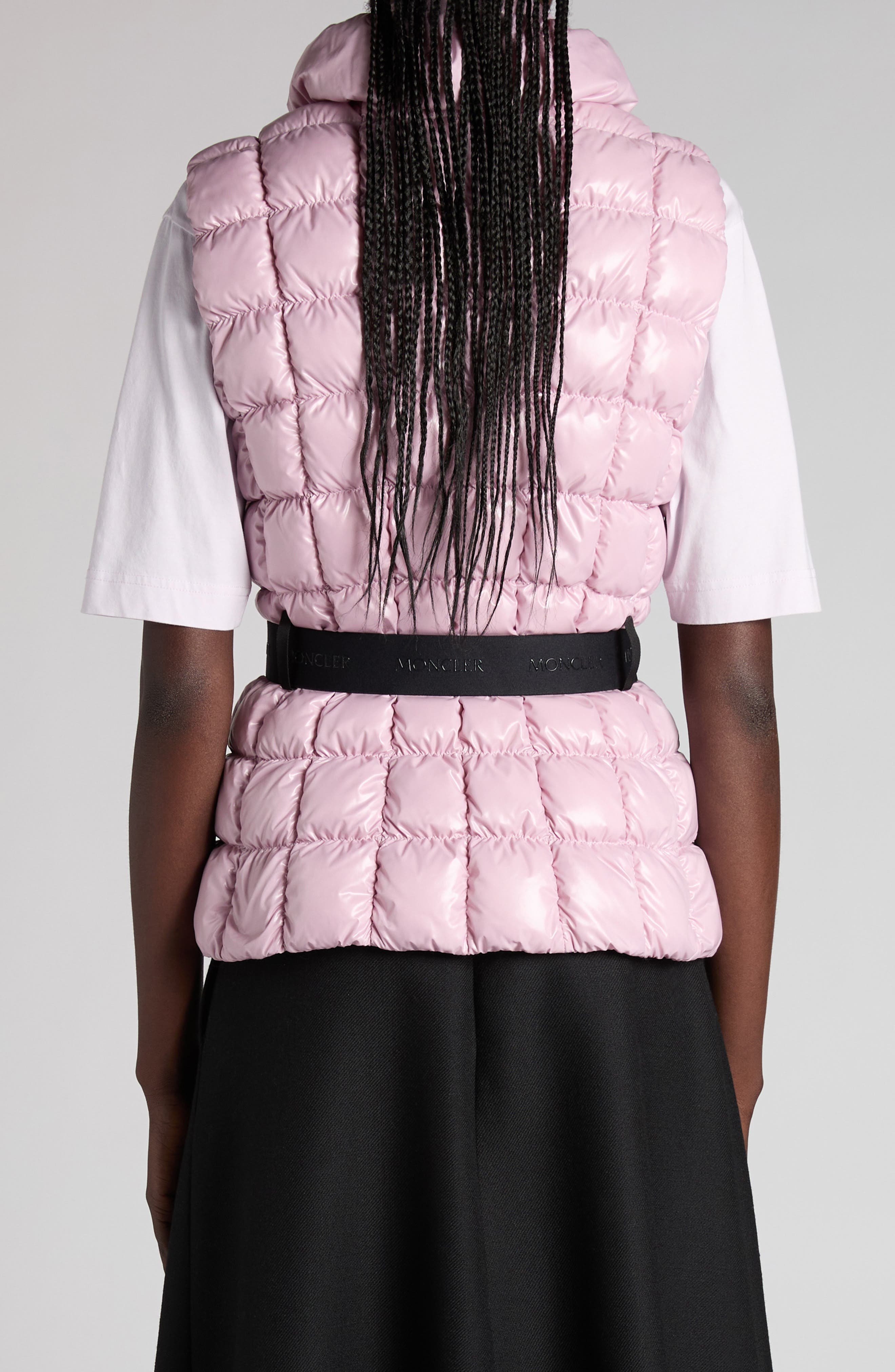 Moncler Emilion Box Quilted Down Vest in Dawn Pink at Nordstrom - 2