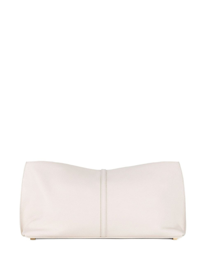 Boulevard leather tie-fastening clutch 3
