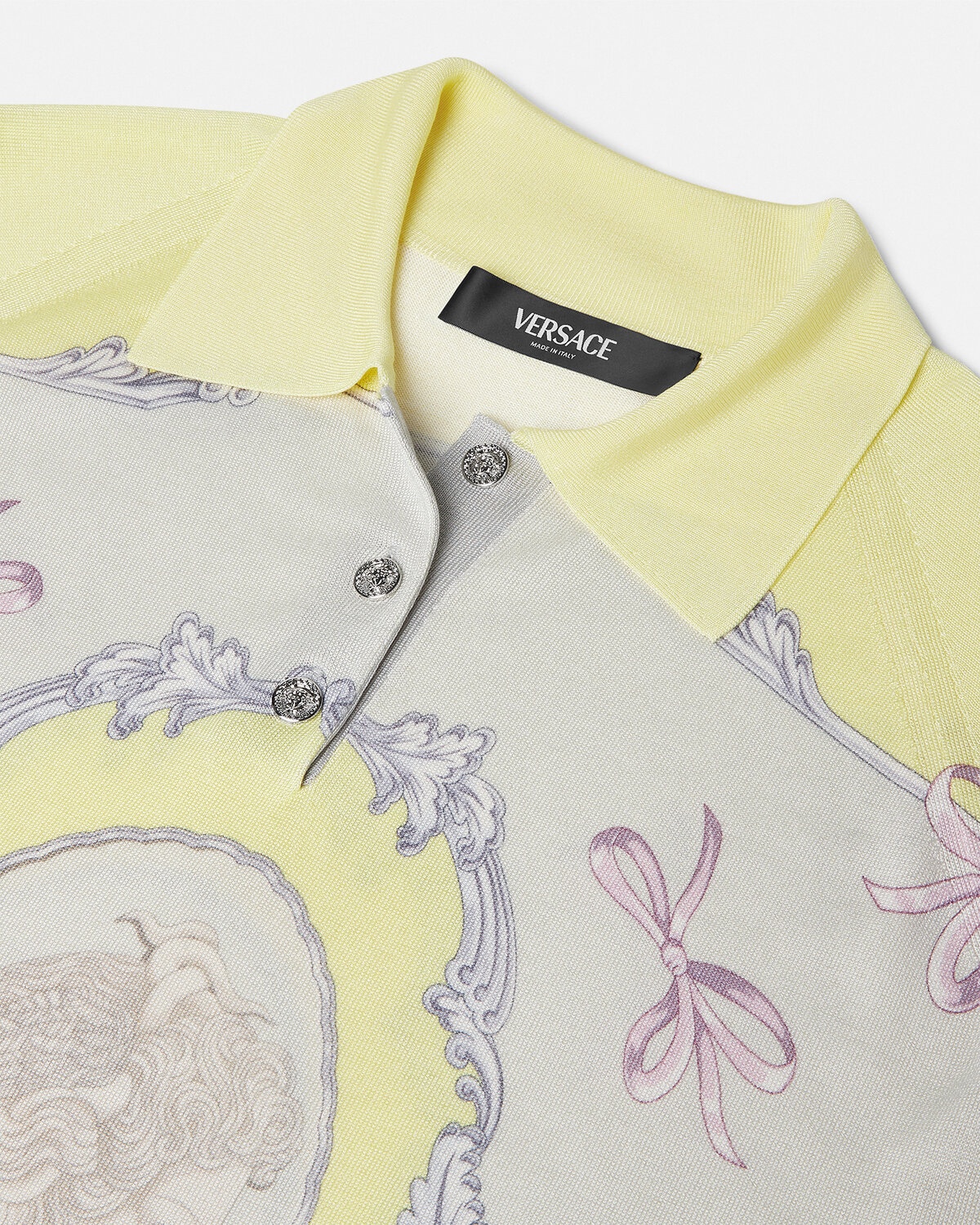 Cameo Silk Knit Oversize Polo Shirt - 2