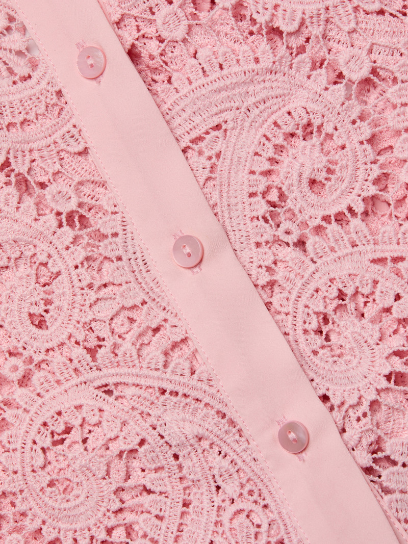 Odelia Cropped Lace Blouse 3
