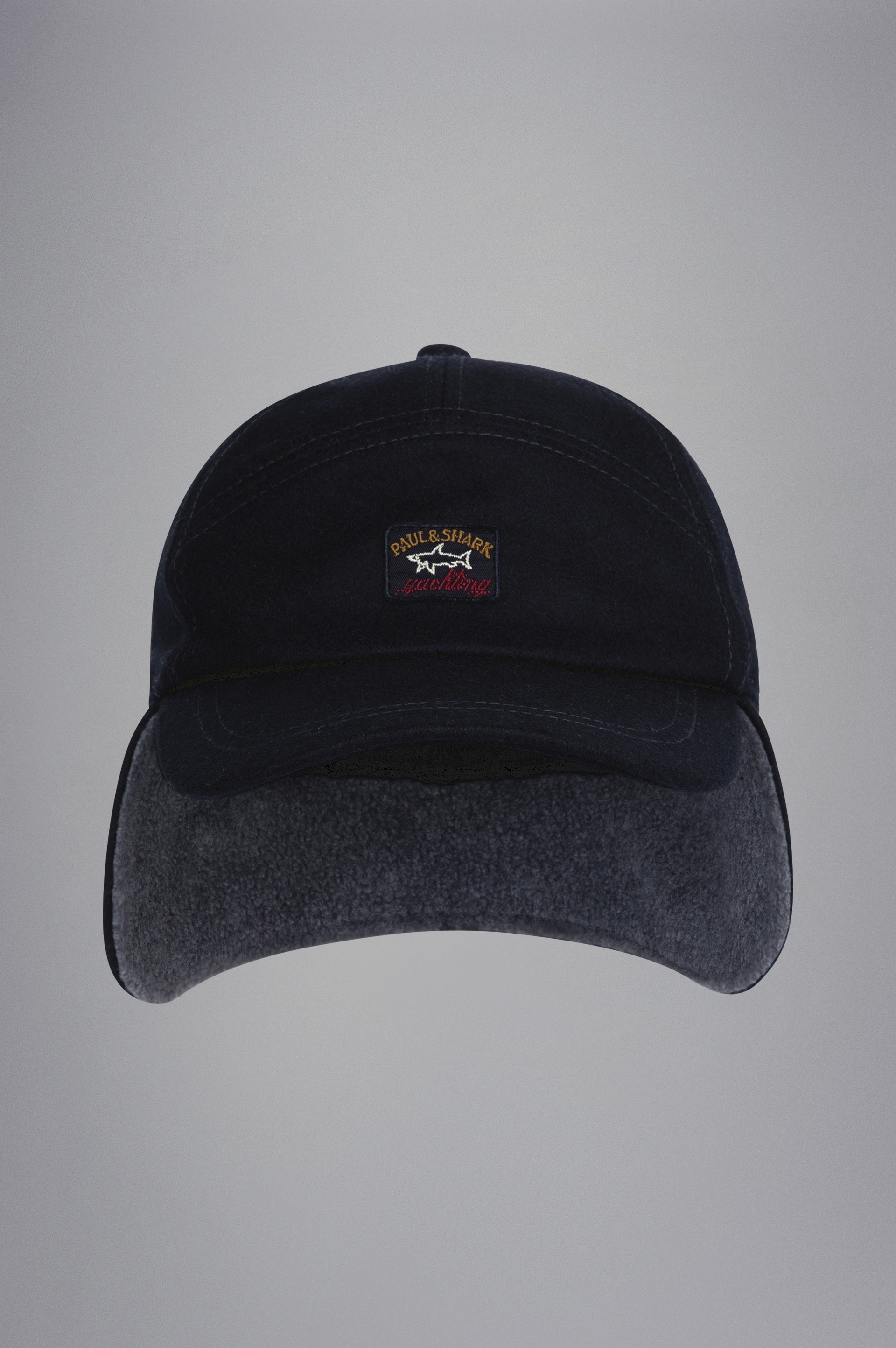 WOOL BASEBALL HAT WITH EARMUFFS - 2