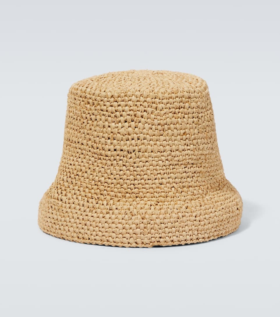Le Bob Ficiu raffia bucket hat - 4