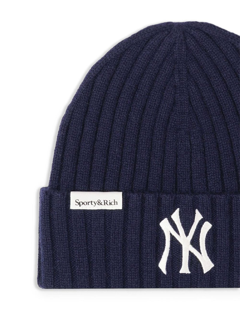 Sporty & Rich ribbed knit beanie outlook