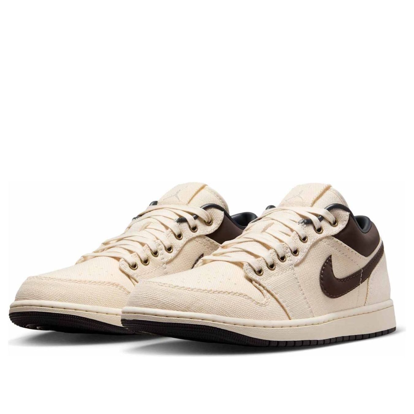Air Jordan 1 Low Premium 'Pale Ivory Off Noir Baroque Brown' IB8058-110 - 3