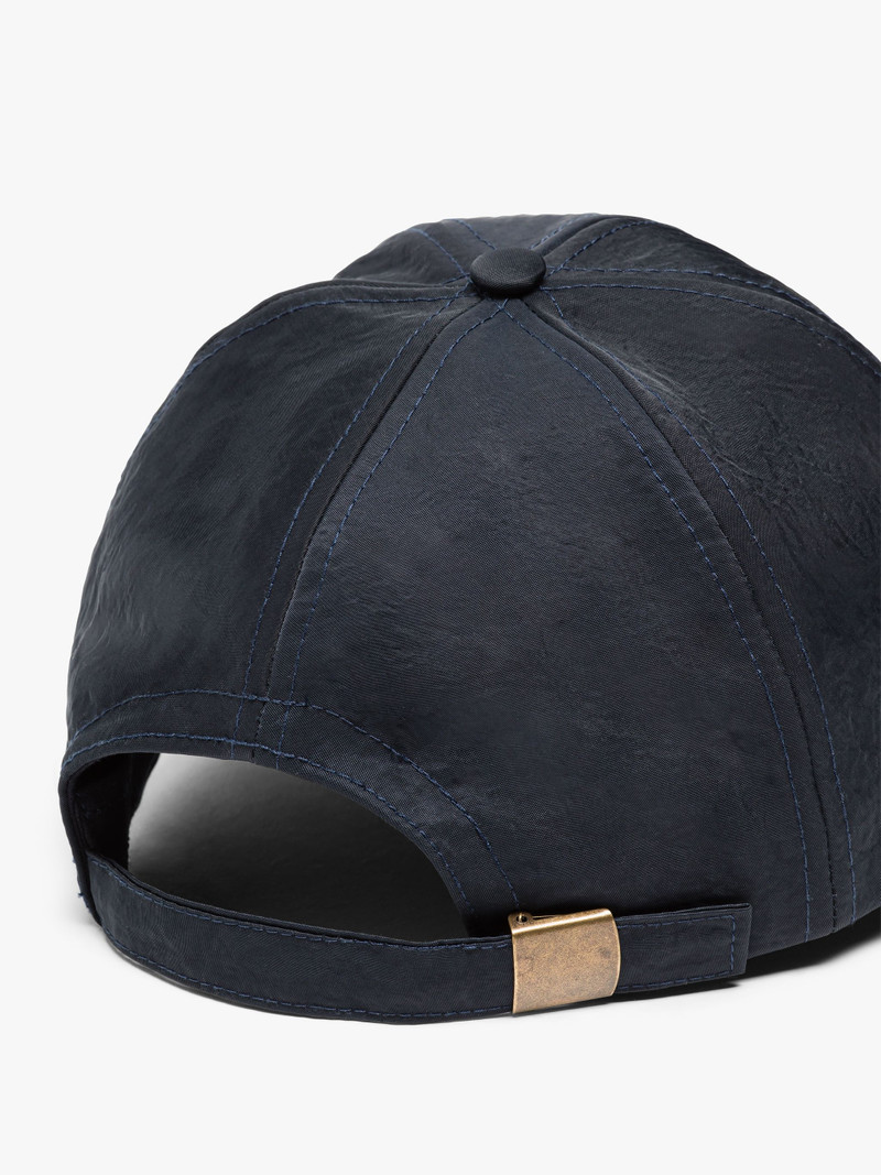 Mackintosh TIPPING NAVY NYLON BASEBALL CAP | ACC-HA04 outlook