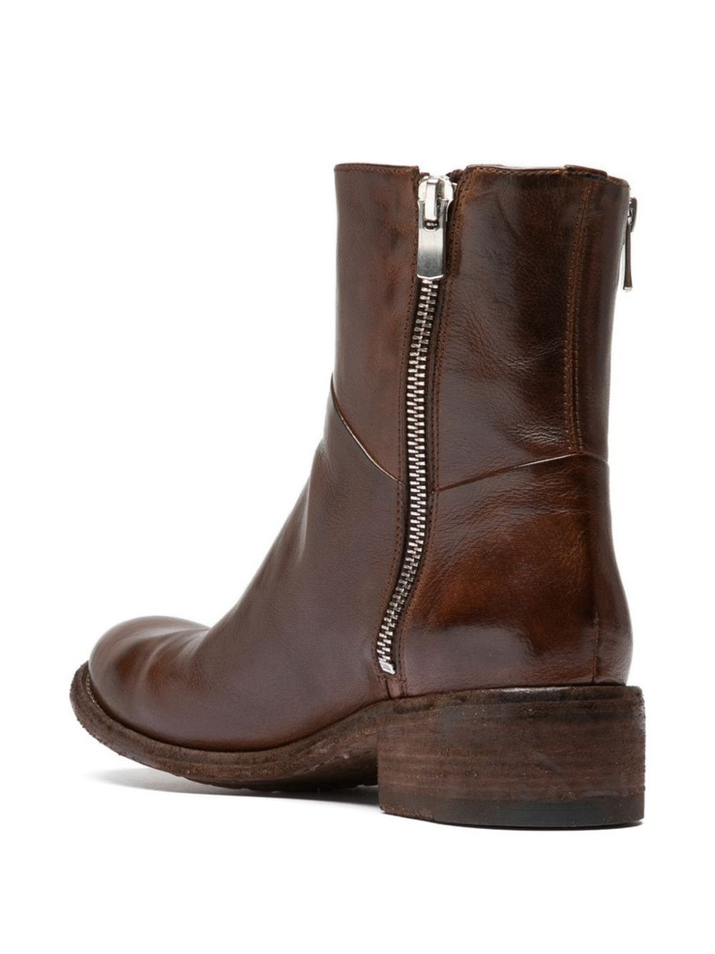 Lison zip leather boots 3