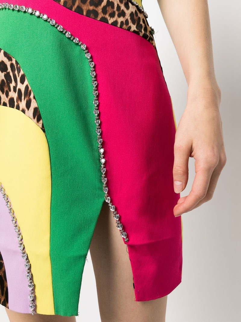 patchwork mini dress 5