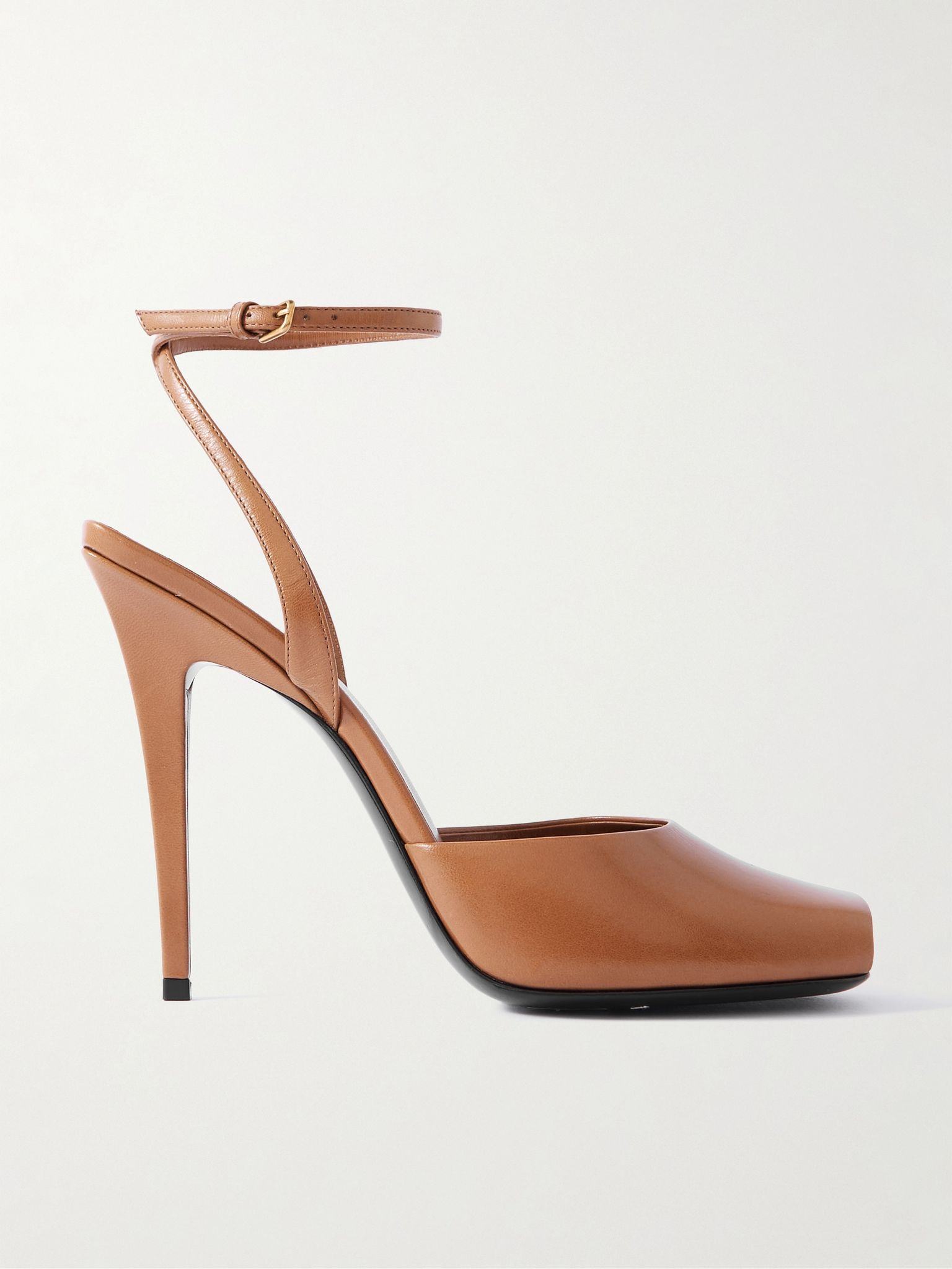 La Scandale leather sandals Light brown - 1