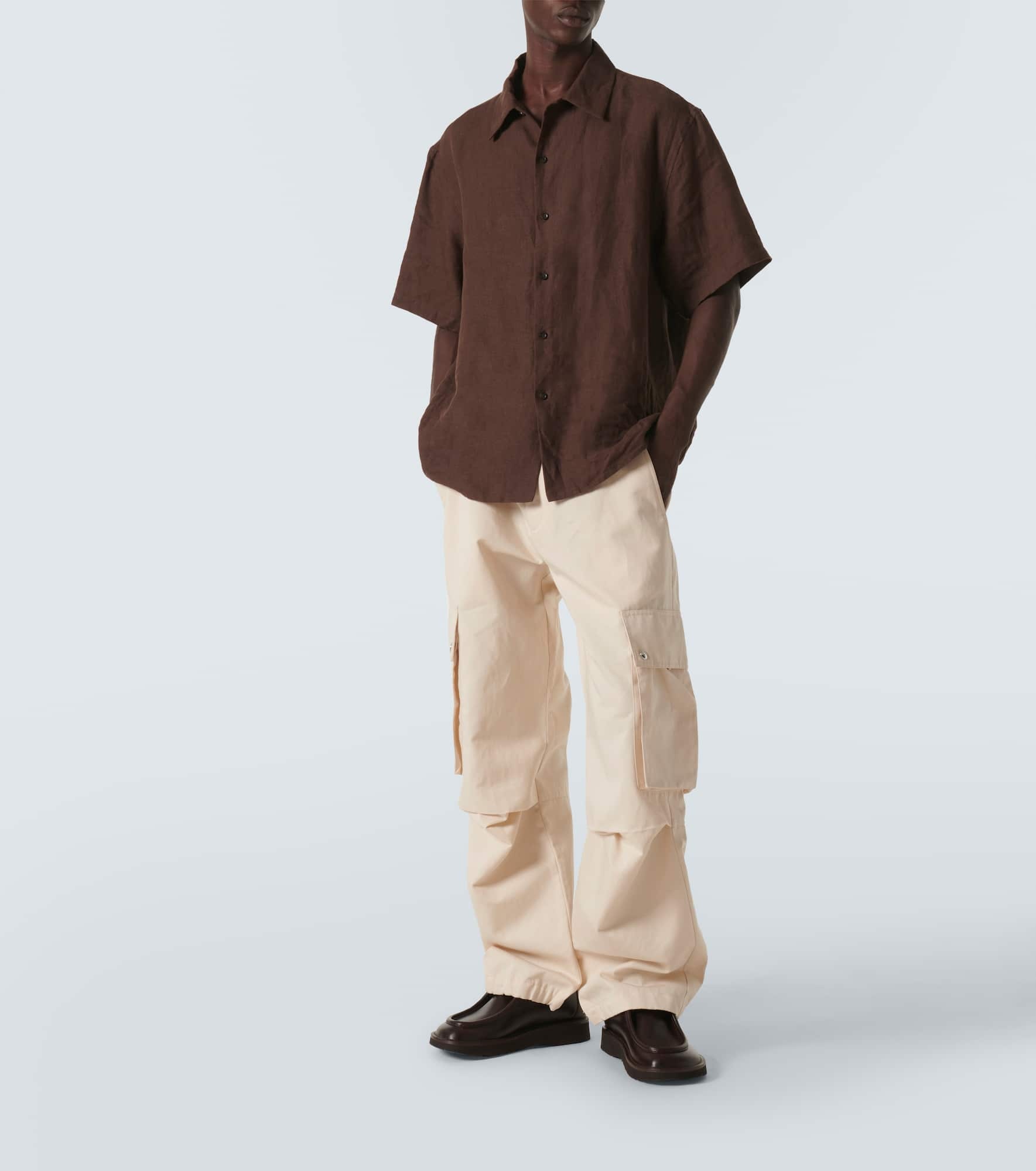 Le Cargo cotton and linen cargo pants - 2