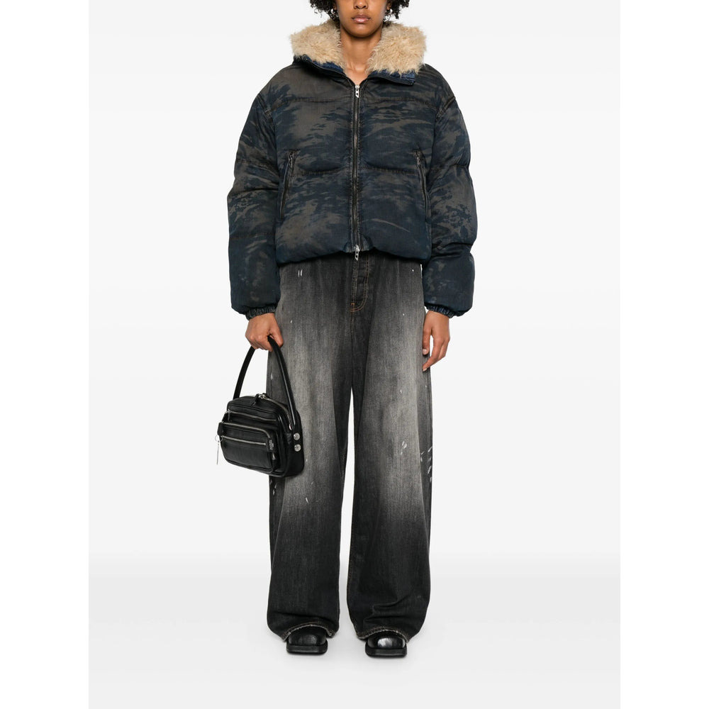 Diesel Blue Jackets - Puffer Jackets Women - 2