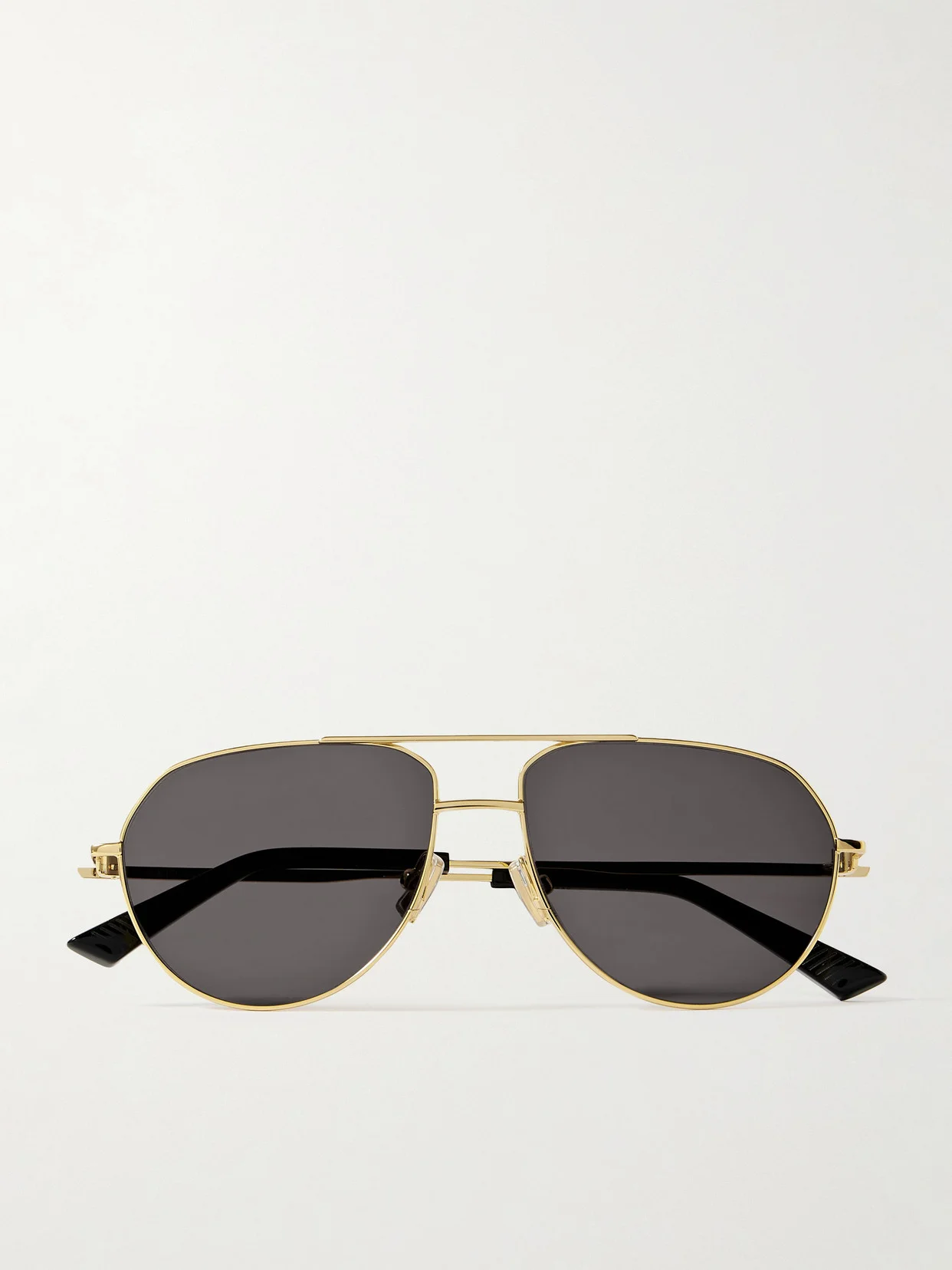 Aviator-style Gold-tone Sunglasses - 1
