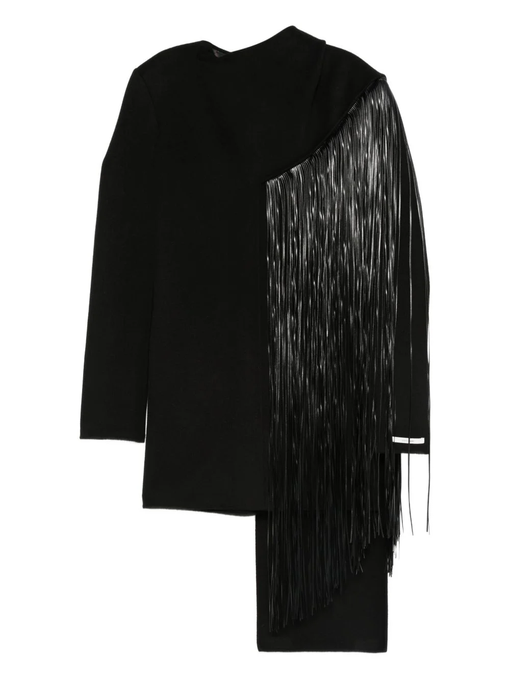 fringed-detail panelled dress - 1