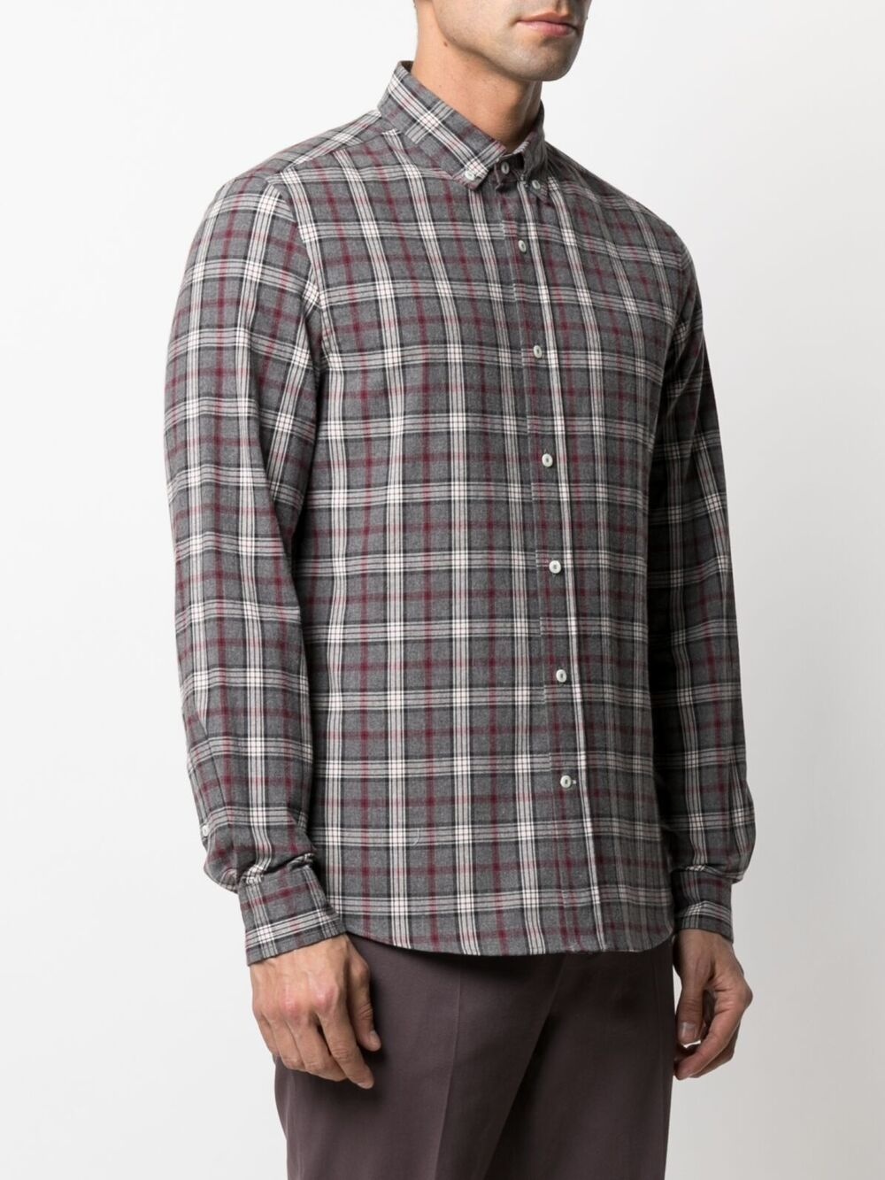 checked cotton shirt - 3