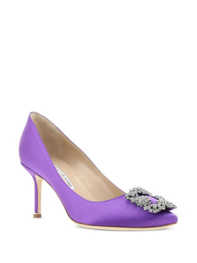 Manolo Blahnik 70mm Hangisi pumps outlook