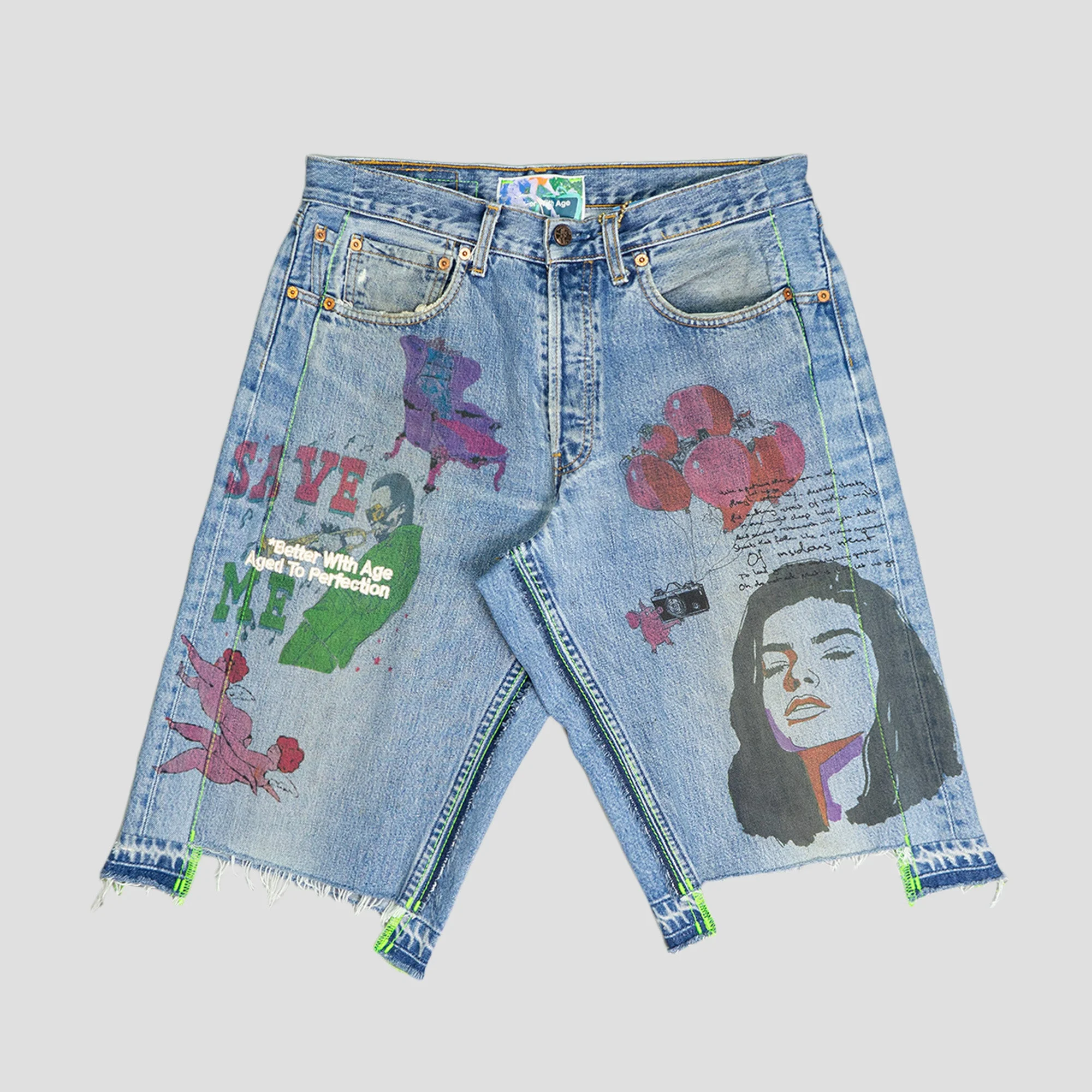HARRISON TRIPLE-WIDE DENIM SHORT - 1