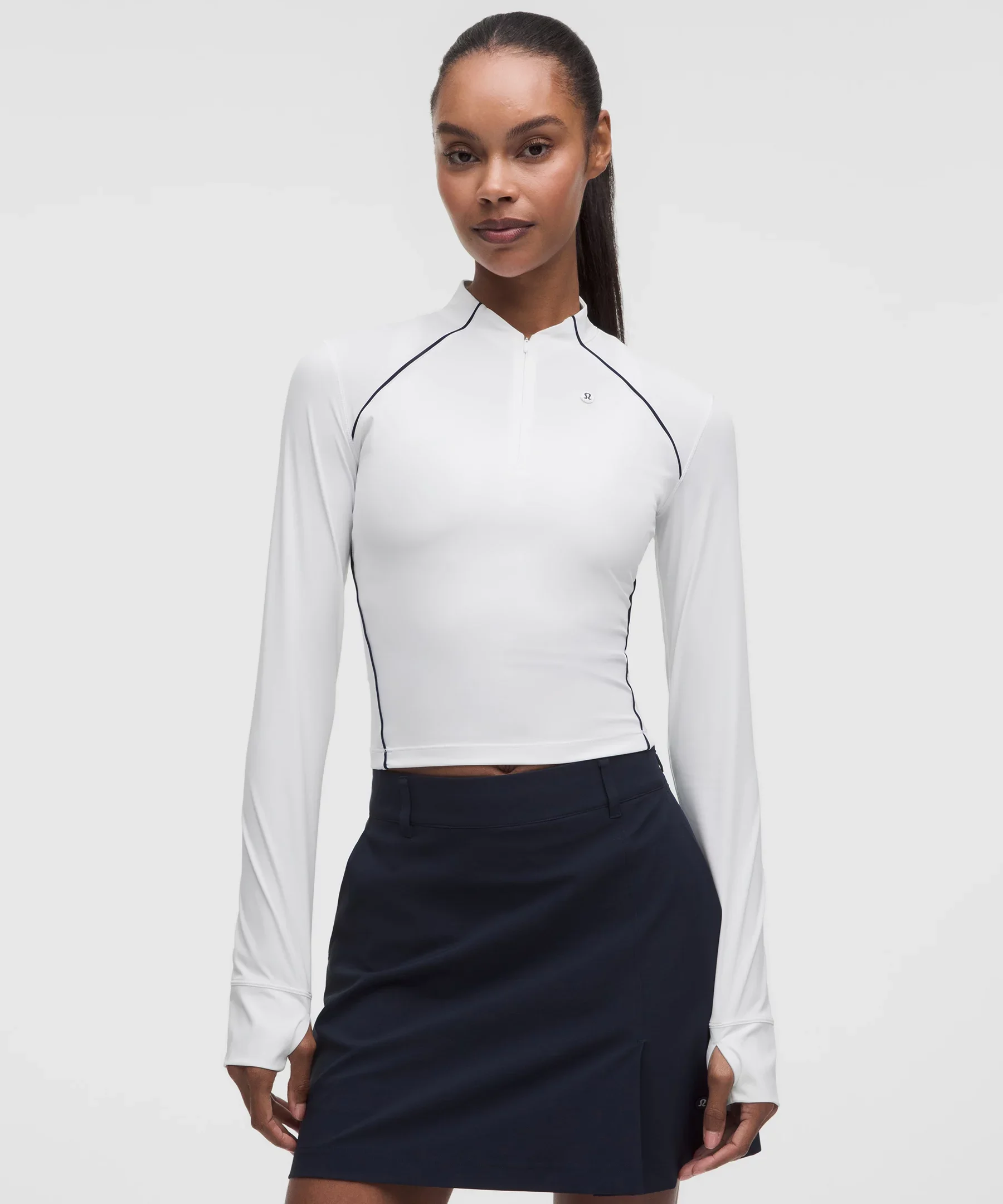 Golf Mockneck Long-Sleeve Shirt - 1