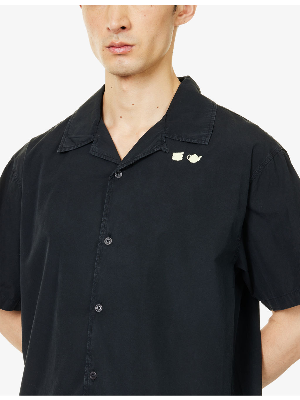 Relaxed-Fit Embroidered-Logo Cotton Shirt - 5