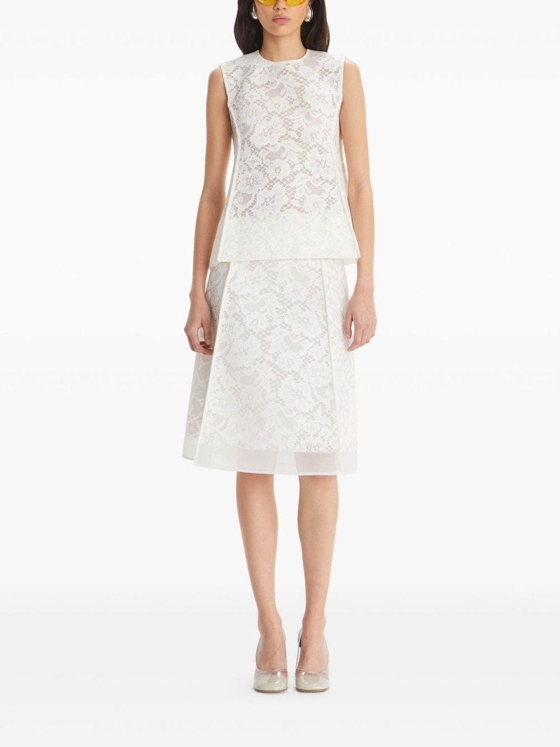 TORY BURCH corded lace skirt outlook