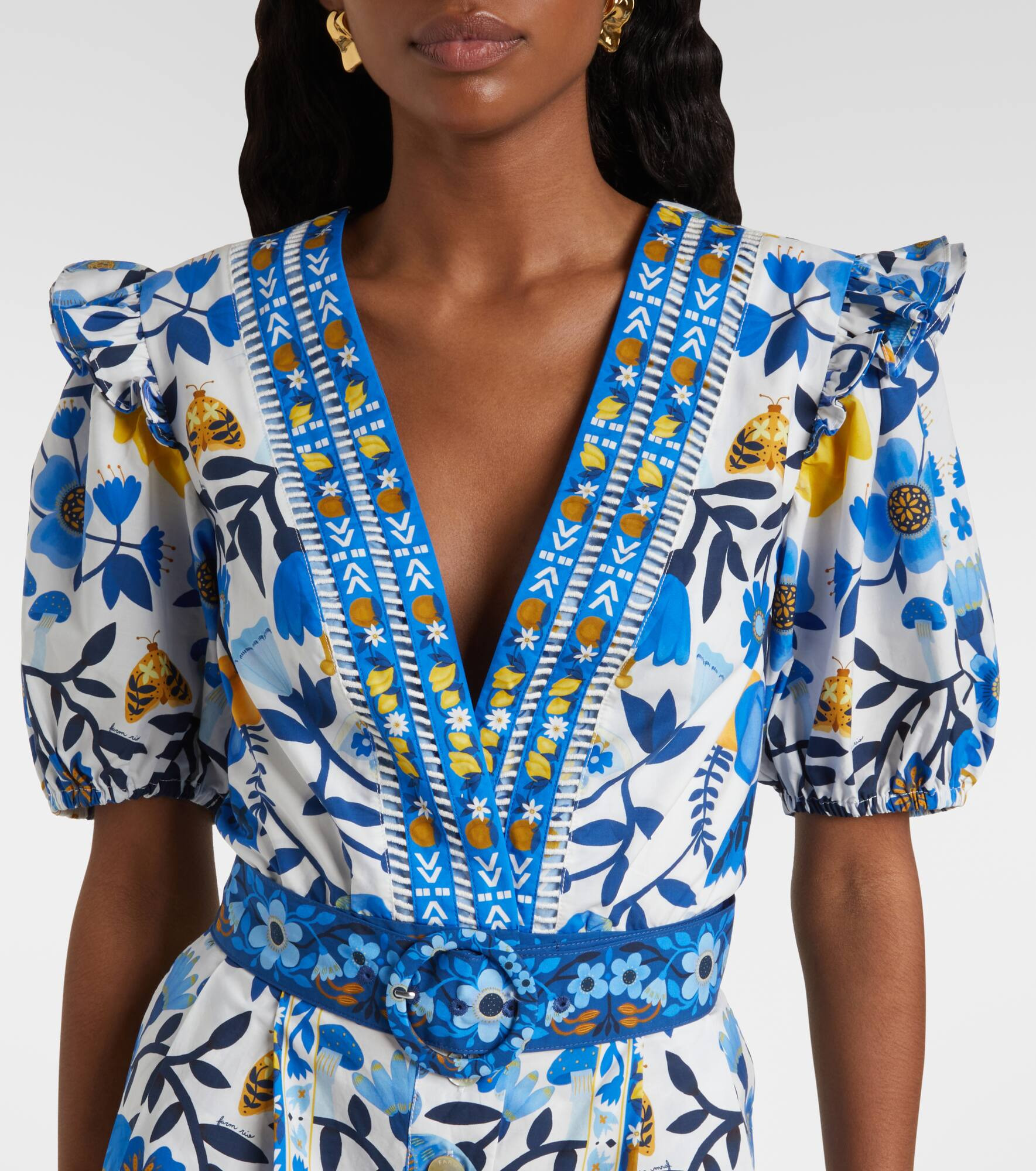 Printed cotton jumpsuit - 4