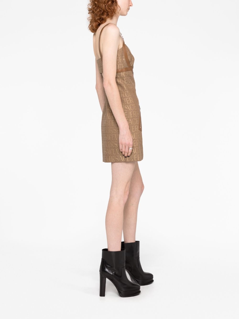 Allover cut-out jacquard minidress - 6