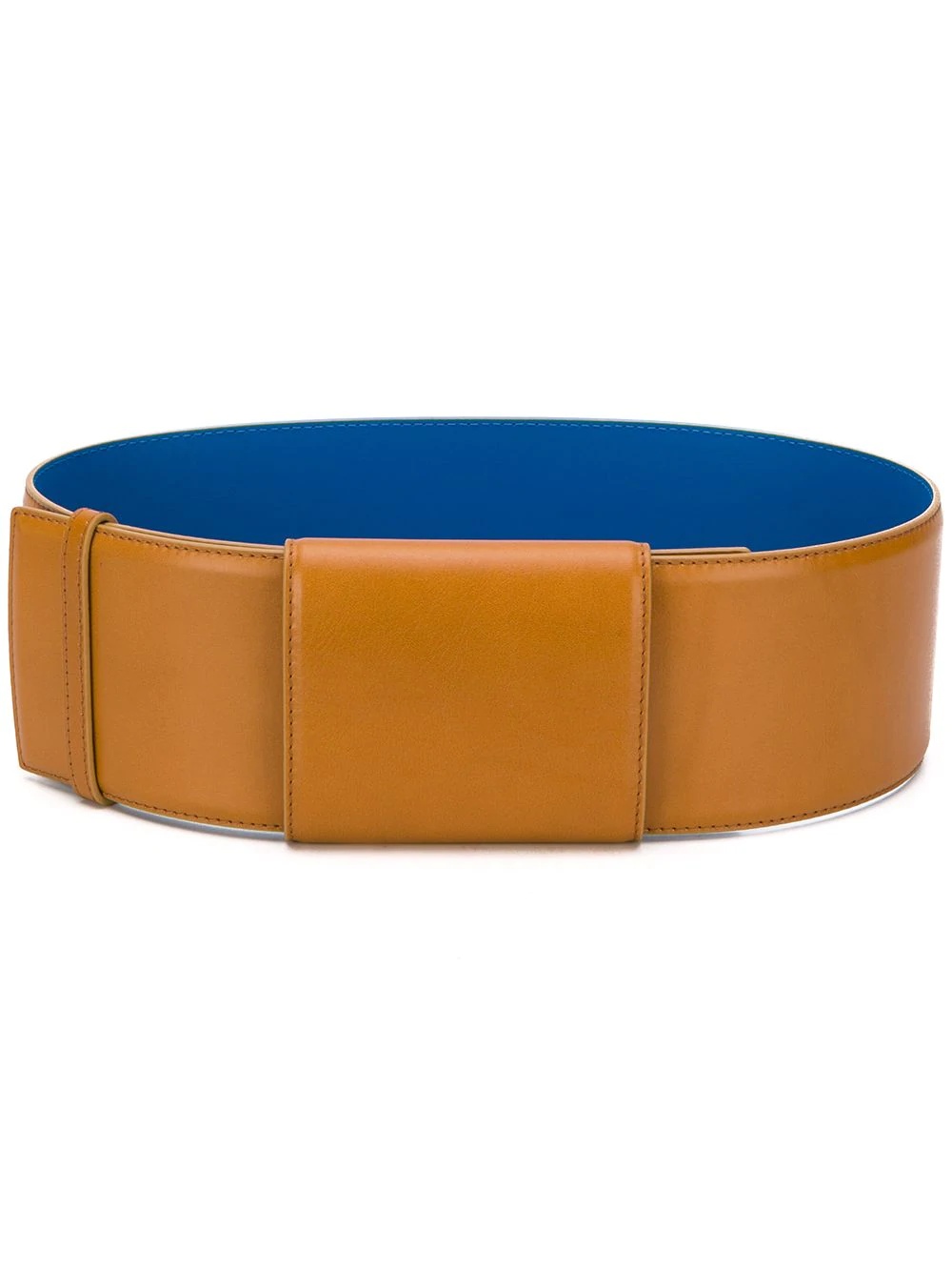 wide leather belt - 1