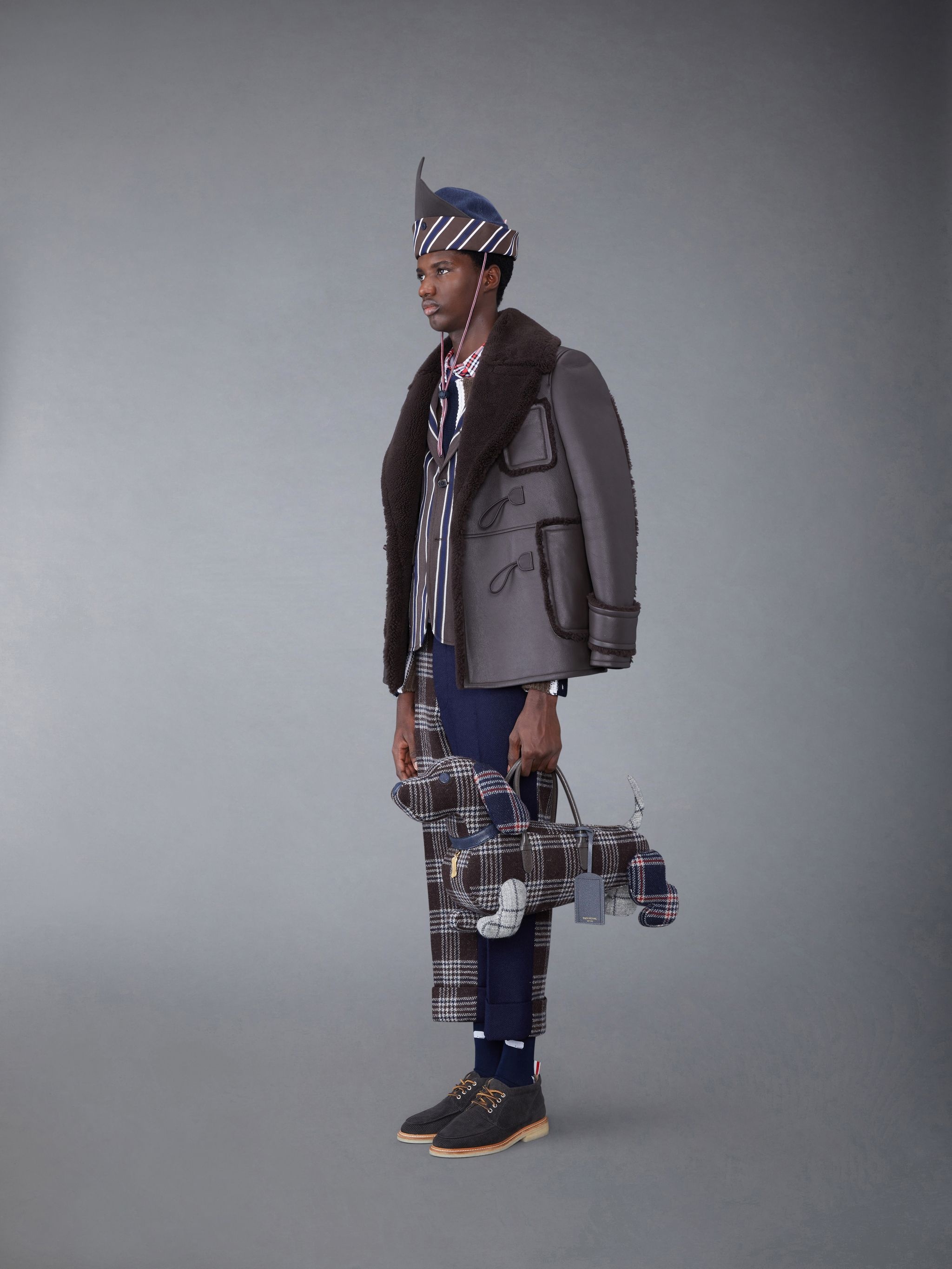 Fun-Mix Prince of Wales Check British Wool Hector Bag - 4