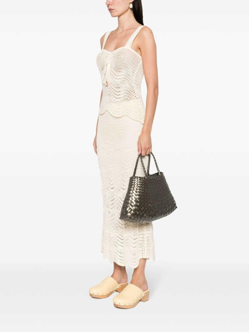 DRAGON DIFFUSION small Santa Croce leather tote bag outlook