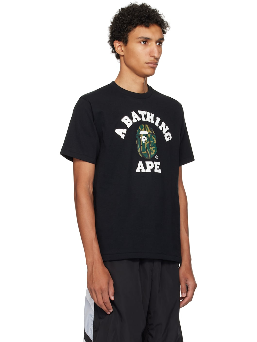Black Trial Camo College T-shirt - 2
