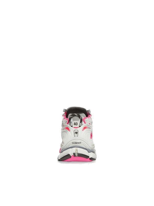 (WMNS) Balenciaga Runner Sneakers 'White Pink Grey Mesh and Nylon' 677402W3RBN9155 - 4