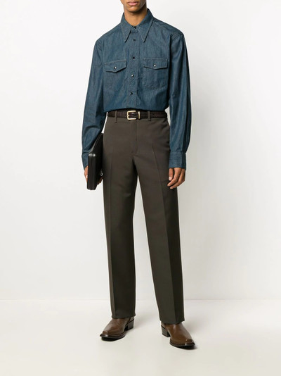 Lemaire button-up western shirt outlook