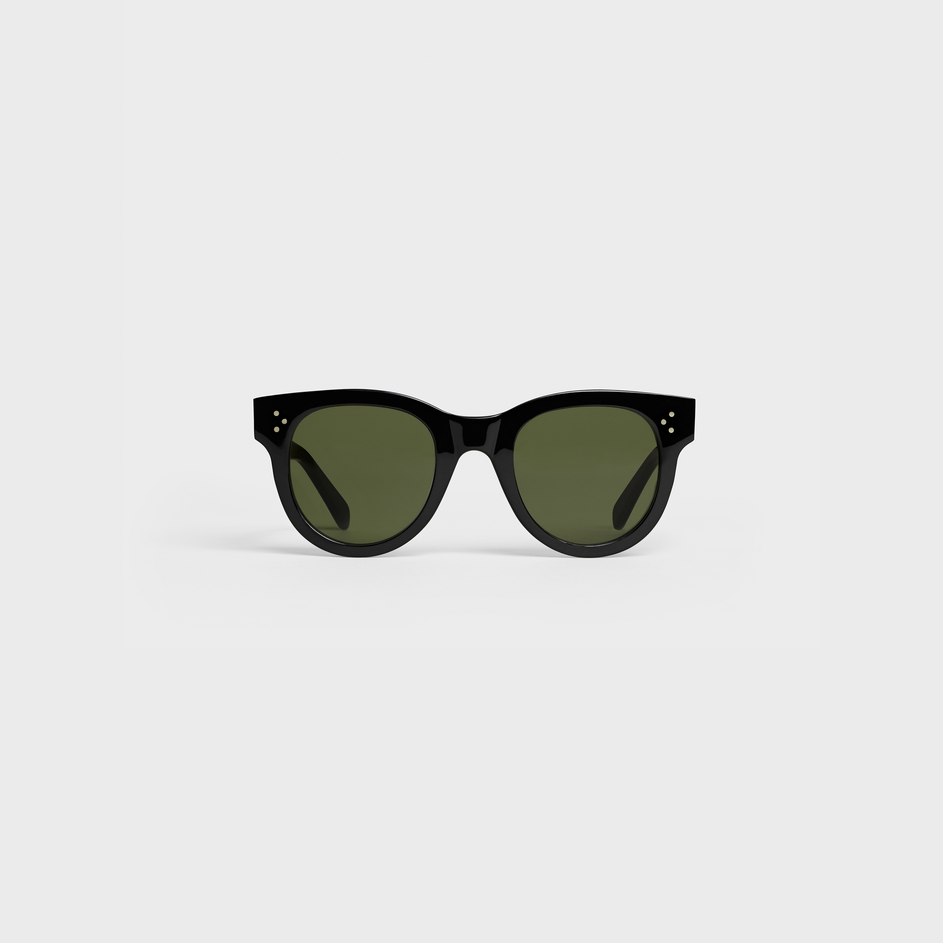 Cat Eye S003 Sunglasses in Acetate with Mineral Glass Lenses - 1