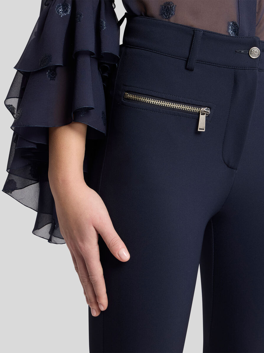 SLIM-FIT TROUSERS WITH ZIP - 3