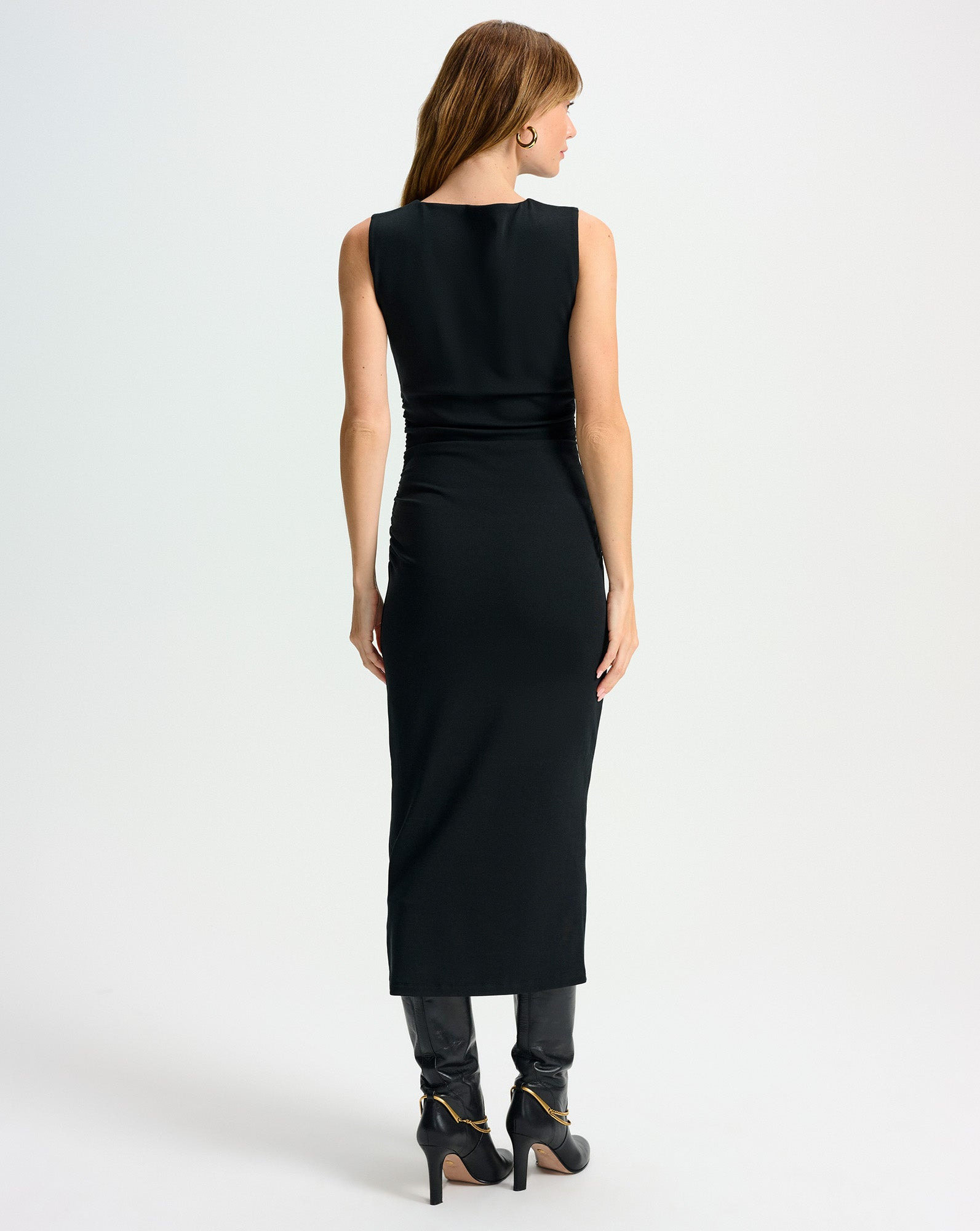 CHARISSA STRETCH-COTTON MIDI DRESS - 5
