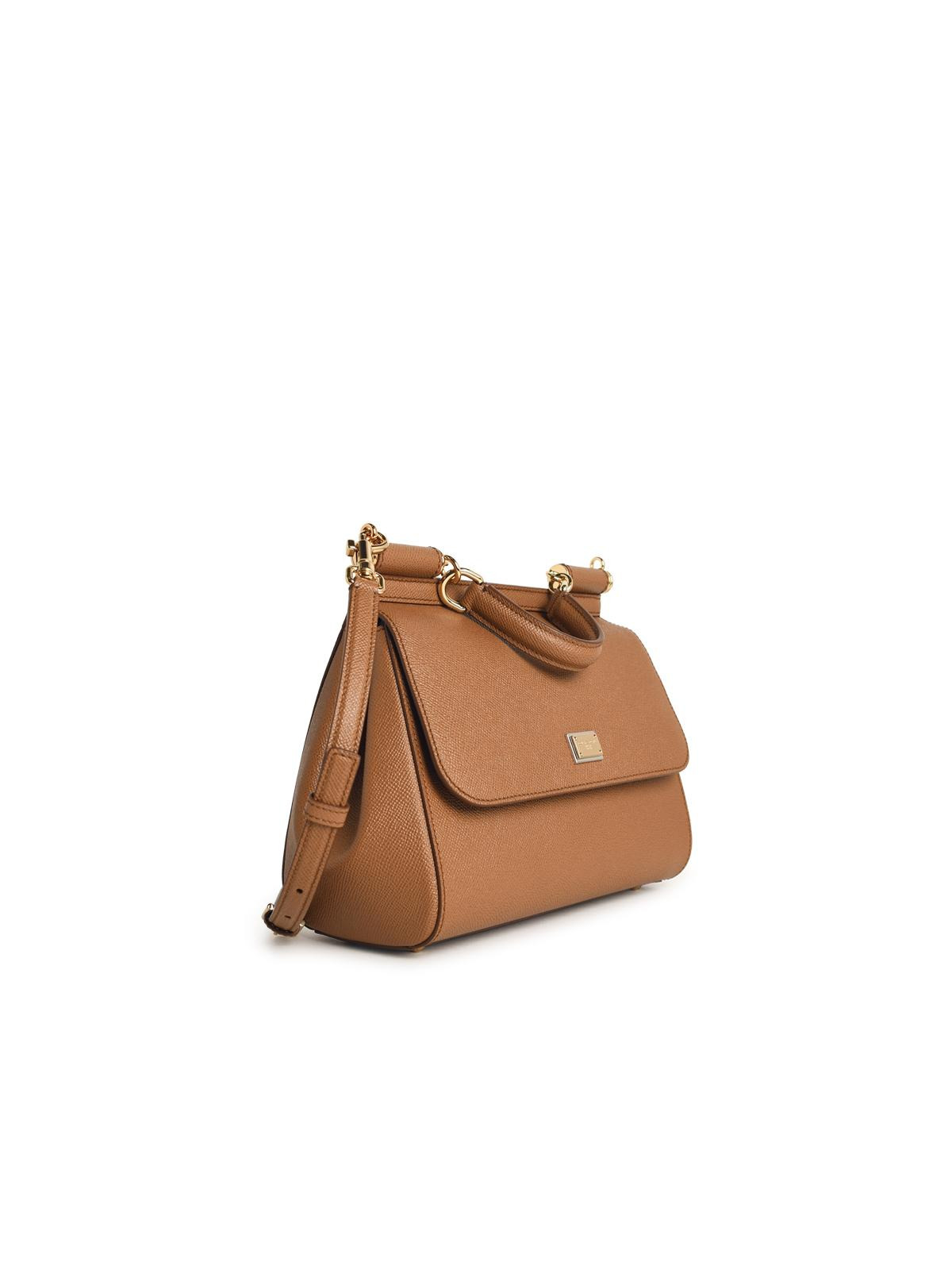 Dolce & Gabbana 'Sicily' Camel Leather Bag Women - 2