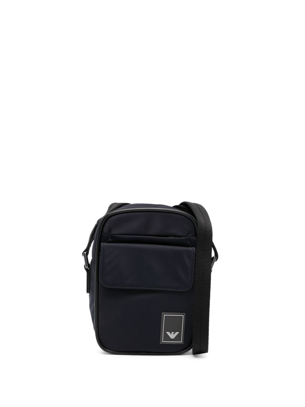 Travel Essentials logo-patch messenger bag - 1