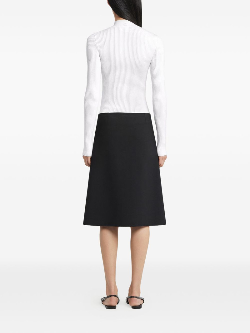 buckle-neck ribbed sweater 4
