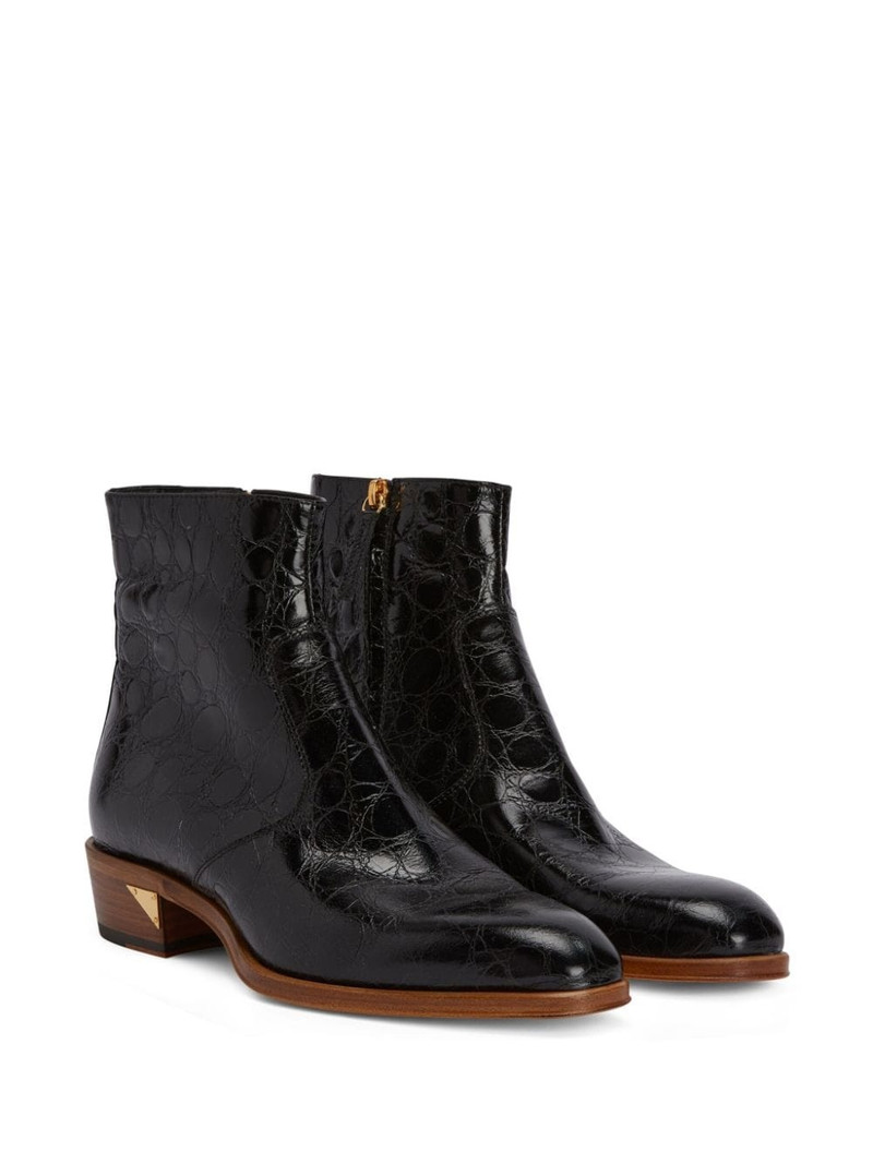 Giuseppe Zanotti Fabyen crocodile-effect leather boots outlook