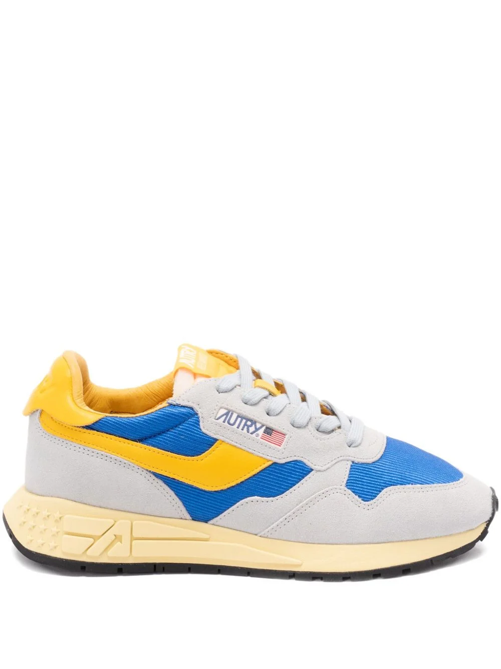 Reelwind Low suede panelled sneakers - 1