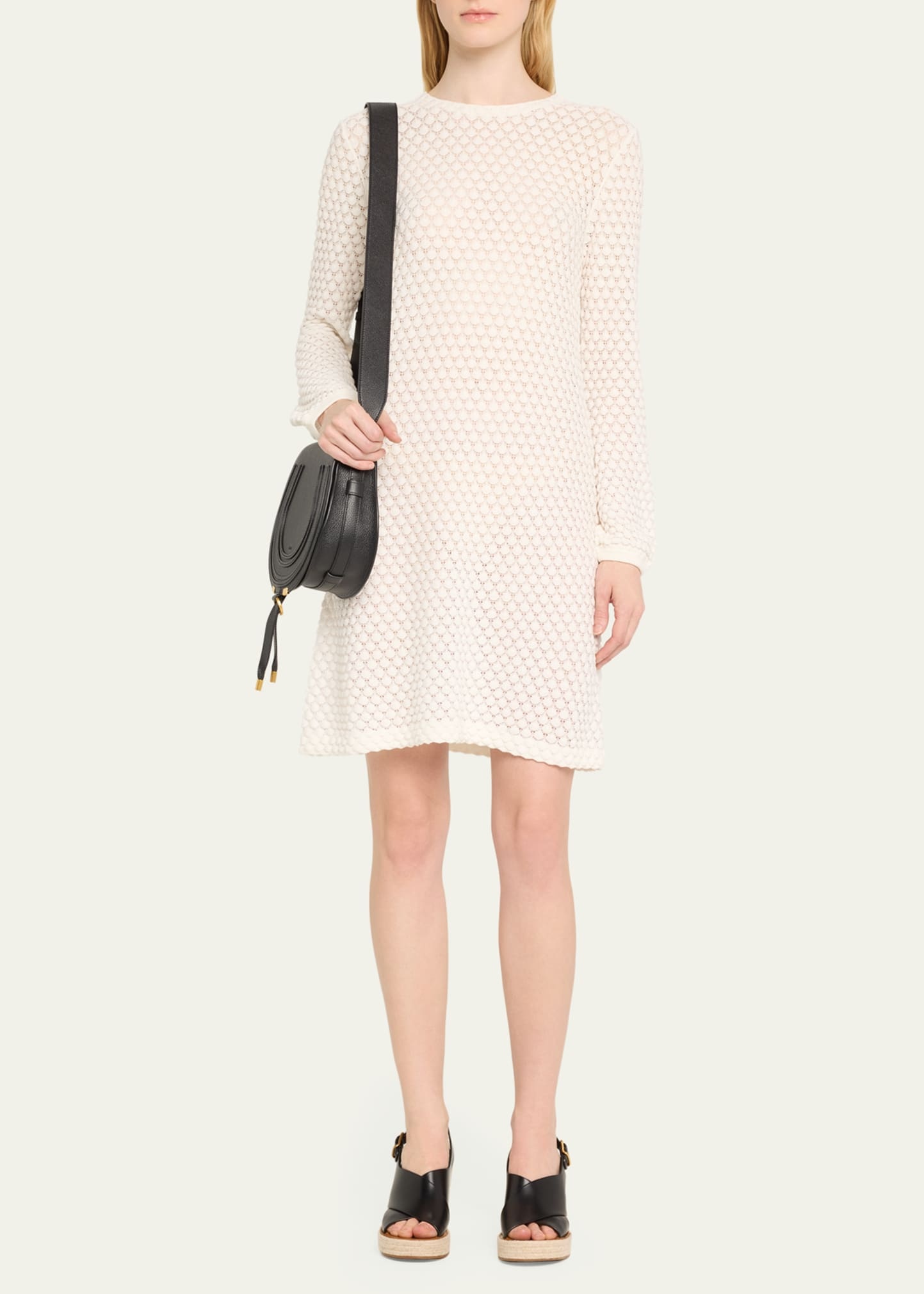 Marcie Medium Slim Crossbody Bag in Grained Calfskin - 5