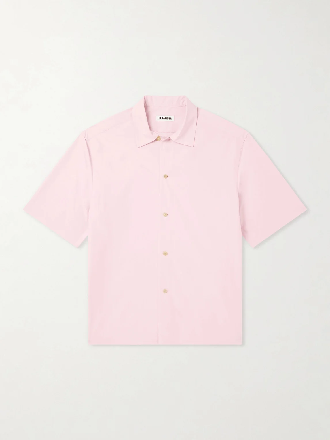 Spread-Collar Poplin Shirt - 1