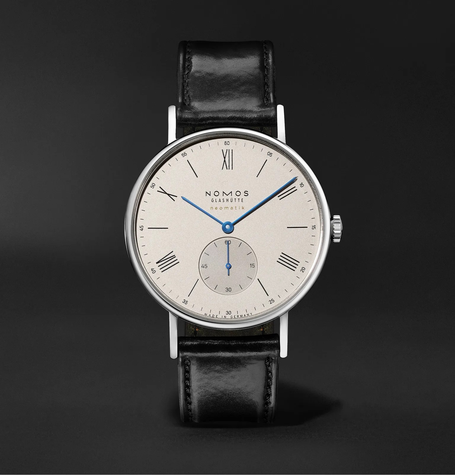 Ludwig Neomatik 39 Limited Edition Automatic 38.5mm Stainless Steel and Leather Watch, Ref. No. 250 - 1