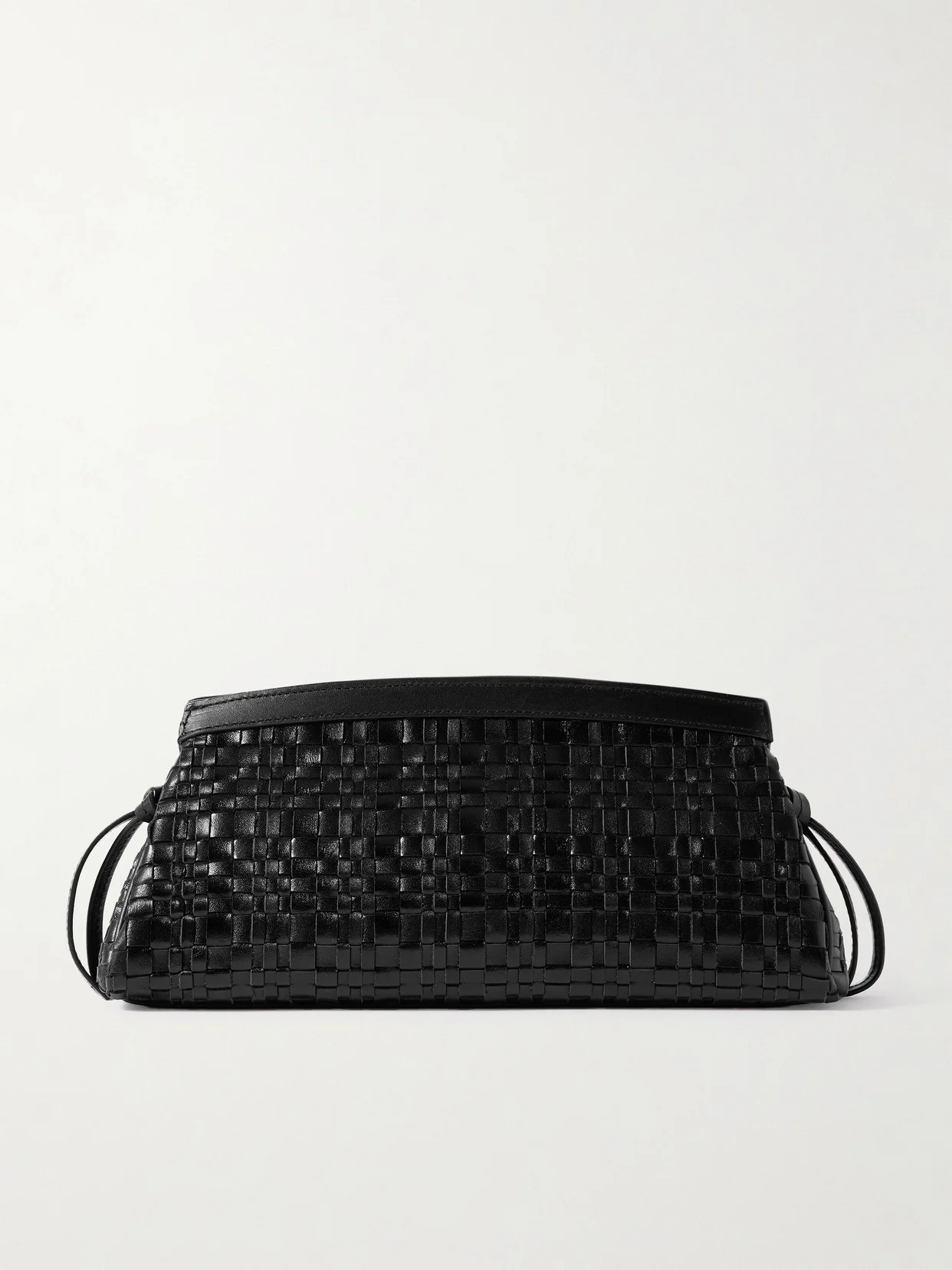 Maude Woven Leather Clutch - 1