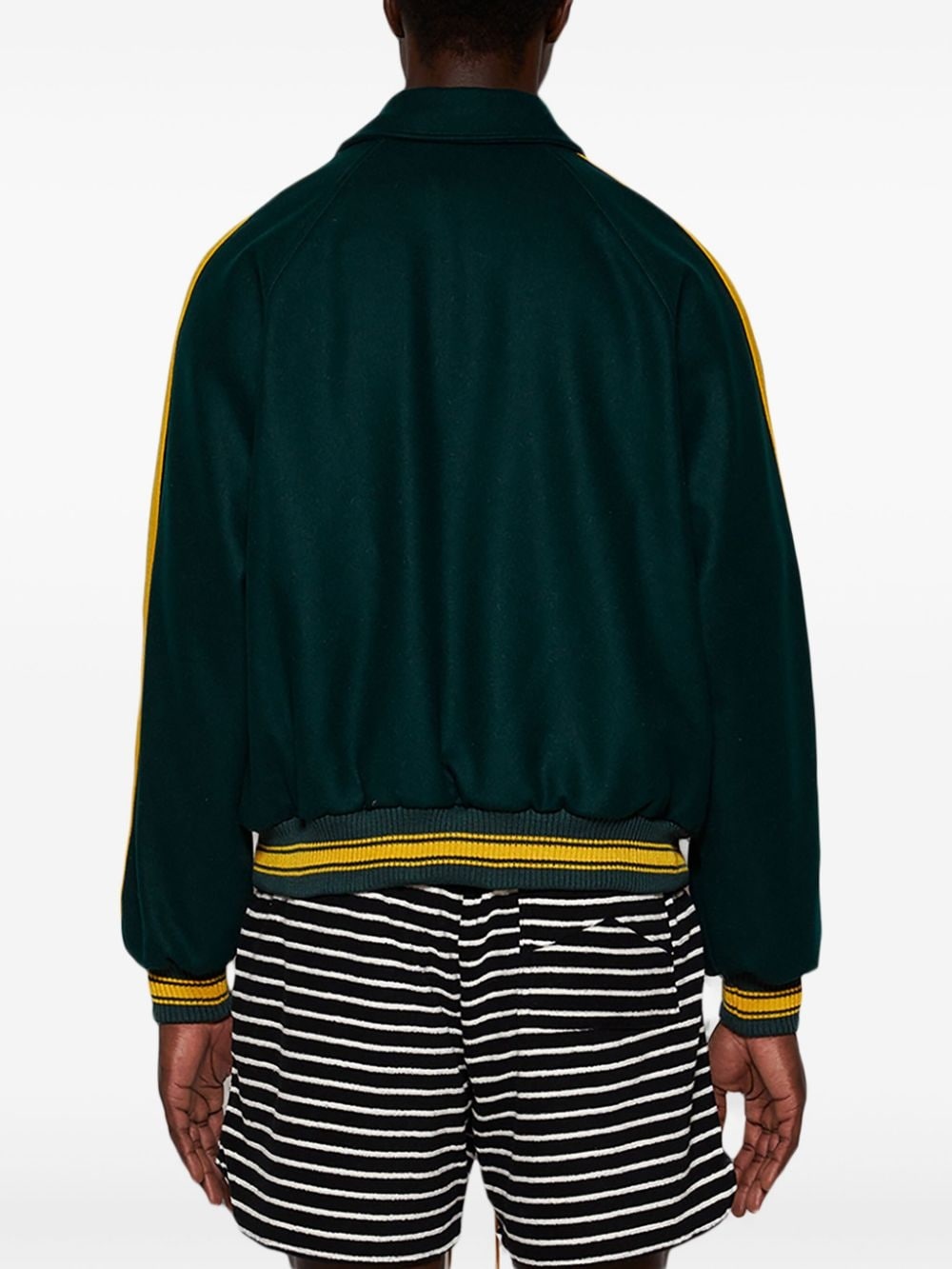Varsity wool bomber jacket - 5