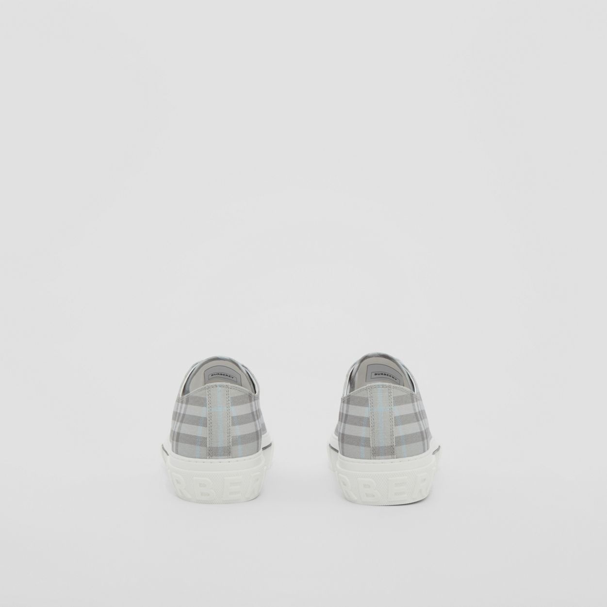 Vintage Check Cotton Sneakers - 4