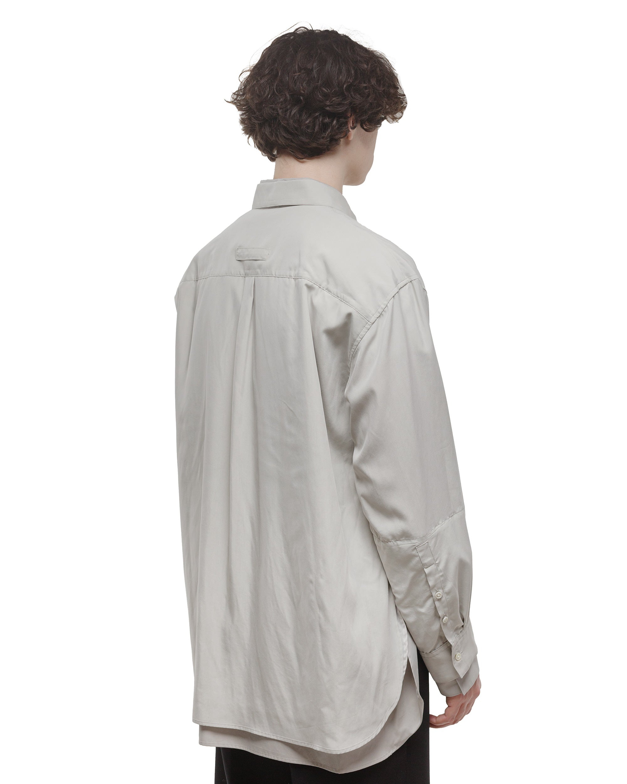 Oversized Layered Shirt Grey - 3