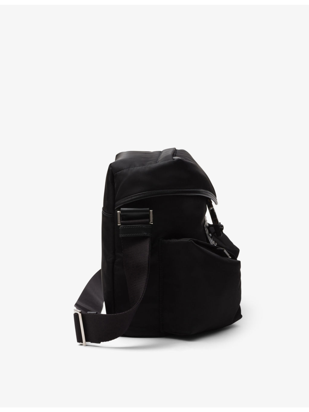 Re-Nylon recycled-nylon and leather shoulder bag - 5